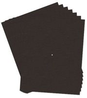 8x10 Uncut - Black, Mat Boards (Pack of 50)