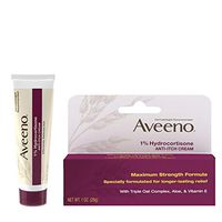 Aveeno 1% Hydrocortisone Anti, Itch Cream, Maximum Strength, 1 oz