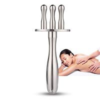 Magnetotherapy Acid Discharge Pen, 3 Head Meridian Point Magnetic Massage Therapy Stick Lymphatic Acid Drainage Magnetotherapy Pen Fork