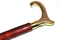 Eagle Walking Stick - SouvNear Premium Quality Eagle Head Steel Metal Cane Walking Stick for Men and Women - Canes and Walking Sticks with Brass Handle Symbol of Power and Strength