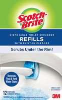 Scotch-Brite Disposable Toilet Scrubber Refill, 48, Multi-Color Count