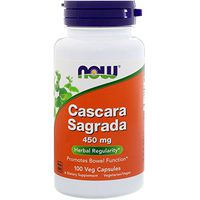 Now Foods Cascara Sagrada 450 mg (100 caps) ( Multi-Pack)