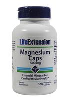 Life Extension Magnesium Capsules 500mg, 100-Count