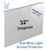 32 inch VizoBlueX Anti-Blue Light Monitor - TV Screen Protector and Damage Protection Panel (28.5 x 17.1 inch) Filter Blocking UV & Blue Light from 380 to 495 nm. Fits OLED & QLED HDTV Displays
