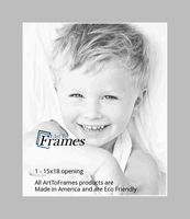 15x18 Gray / TV Grey Custom Mat for Picture Frame with 11x14 opening size (Mat Only, Frame NOT Included)