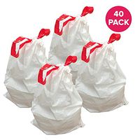Think Crucial Durable Garbage Bags Fit Simplehuman« Size C, 10-12L / 2.6-3.2 Gallon (40 Pack)
