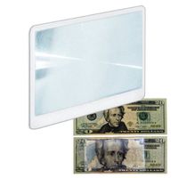 4pc Pocket Credit Card-Size Magnifier 2X - Flexible Vinyl