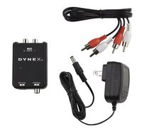 Dynex - Optical/Coaxial Digital Audio-to-Analog Audio Converter - Black