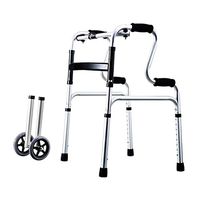Walkers Folding Adjustable Elderly Walking Crutches Elderly Armrests Bathroom Stool for Seniors (Color : B, Size : 51x(46-48) x(72-90) cm)