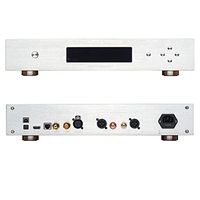L.K.S Audio MH-DA004 Dual ES9038pro Flagship DAC DSD Input Coaxial BNC AES EBU for DOP USB I2S Optical Audio Decoder (Silver Upgraded USB Version)