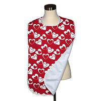 Valentine's Day Collection Adult Bib - Covered with Care Assorted Prints Available! (Tangled Hearts)