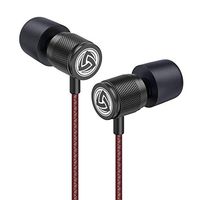 LUDOS Ultra Brown Earphones in-Ear Headphones, Crystal-Clear Audio, Balanced Highs and lows, New Memory Foam, Durable Cable, Earphones with Microphone, lows, Volume Control