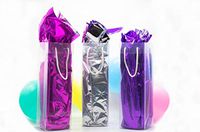 Clear Wine Gift Bags (12pcs) 4x12.5 inch,Customizable and Reusable for Weddings, Birthdays, Dinner Parties, Holidays