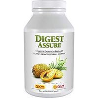 Andrew Lessman Digest Assure 180 Capsules – Comprehensive Blend of Powerful Natural Enzymes to Support and Enhance Digestive Health, Vegetarian-Sourced Enzymes, Small Easy to Swallow Capsules
