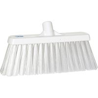 Vikan 29155 Heavy Duty Block Sweep Floor Broom Head, PET Bristle Polypropylene, 12-3/4", White
