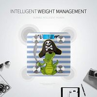 Cruel Cartoon Crocodile Digital Scale Body Weight Electronic Weight Scale Smart Body Fat Scale Tracks 8 Key Compositions Analyzer Sync with Fitness Apps 400 Lbs