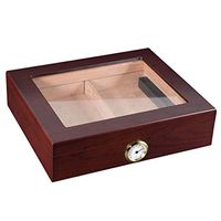 Portable Cigar Box Cigar moisturizing Constant Humidity Cigar Box Cedar Wood Cigar Box Size: 259 211 66mm Gifts (Design : A)