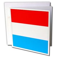 3dRose Luxembourg Flag - Greeting Cards, 6 x 6 inches, set of 12 (gc_28263_2)