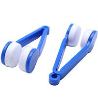 Sscon 10pcs Mini Eyeglass Sunglasses Microfiber Spectacle Cleaner Soft Brush Cleaning Tool, Blue
