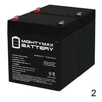 Mighty Max Battery ML5-12 - 12V 5AH Replacement UPS Battery for Securitron BPS Power Supply - 2 Pack Brand Product