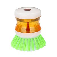 Soap Dispensing Palm Brush, Pstarts Kitchen Utensil Dishwashing Brush Scrubber with turdy Nylon Bristles for Pot Pan Non-Stick Cookware Sink Stoves Tiles Cleaning