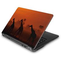 Skinit Decal Laptop Skin for Latitude E7440 - Originally Designed Giraffes Silhouetted at Twilight Design