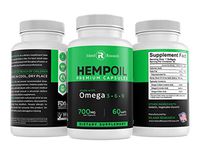 (2-PACK) Hemp Oil Capsule Pills - 40,000MG of Pure Hemp Extract - Pain, Stress & Anxiety Relief - Natural Sleep & Mood Support - Made in The USA - Extra Strength, Maximum Value - Rich in Omega 3, 6, 9