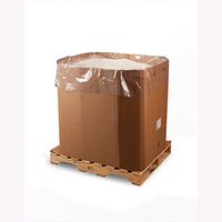 46" x 44" x 80" x 2 mil Clear Eco-Manufactured Plastic Bin and Gaylord Liners (Roll of 55)