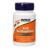 NOW Foods, ACIDOPHILUS 4 X 6 BILLION 60 CAPS ( Multi-Pack)
