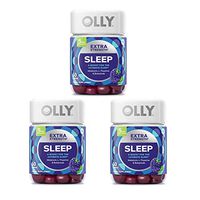 Olly Extra Strength Sleep Gummy! 50 Gummies BlackBerry Mint Flavors! Formulated with Melatonin, L-Theanine & Botanicals! A Boost for The Ultimate Sleep! Choose from 1 Pack, 2 Pack or 3 Pack! (3 Pack)