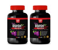 Mental Support Supplements - Boron Triple Complex - Boron Mineral Supplement - 2 Bottles 400 Capsules