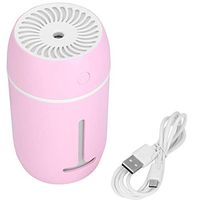 Garosa Portable USB Mini Humidifier Cool Mist Ultrasonic Diffuser with Led Light for Car Travel Office Desktop Bedroom Yoga(Pink)