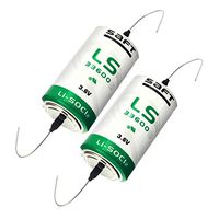 2x SAFT LS33600BA_AX D 3.6V 1700mAh Lithium Battery for Smart Munitions, Unattended Sensors, RFID Tracking, Asset Tracking, Theft Prevention, Locator Beacons, Fleet Monitoring