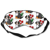Bernese Mountain Dog Eye Masks Sleep Mask 100% Double-Sided Silk Super-Smooth Eye Mask Ultra-Soft Adjustable Eyeshade for Men Women Boys Girls