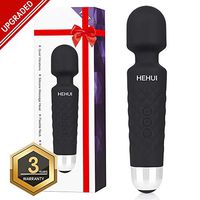 Wand Massager Powerful, Upgraded Cordless USB Rechargeable Personal Wand Massager for Women with 20 Vibration Modes 8 Speeds, Waterproof Handheld Electric Wand Massager for Back Neck Shoulder Legs