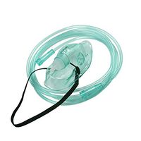 2 Packs Oxygen Mask with 6.6' Tubing and Adjustable Elastic Strap for Children (M-Children)