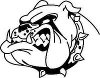 ELKS Unique Design Bulldog Snarling Down CAR Decal Sticker, Red, 12 Inch, Die Cut Vinyl Decal, for Windows, Cars, Trucks, Toolbox, Laptops, MacBook-virtually Any Hard Smooth Surface