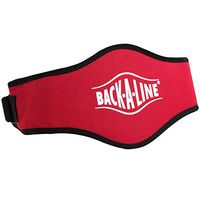 Back-A-Line Sport Belt with Orthopedic Lumbar Pad (Medium, Red)