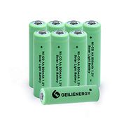 GEILIENERGY NICD AA 800mAh Rechargeable Battery for Solar Light,Solar Lamp,Garden Lights(Pack of 8)