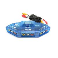 NEW Audio Video AV A/V RCA Video Game Selector Switch For PS2 Xbox DVD