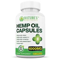 Organic Hemp Oil Extract Capsules 1000mg - Ultra Premium Pain Relief Anti-Inflammatory, Stress & Anxiety Relief, Joint Support, Sleep Aid, Omega 3 6 9, Non-GMO Ultra-Pure CO2 Extracted