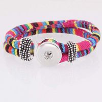 HOT DIY 1pcs Charm Silver Rhinestone wristband For Noosa snaps chunk button #51 good decoration accesories talisman girl stylish womans charming fashion