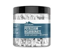 Potassium Bicarbonate Capsules, 200 Capsules (800 MG per Serving) (200-Day Supply) by Earthborn Elements, Lab-Tested, High-Quality and Gluten-Free Potassium Supplement
