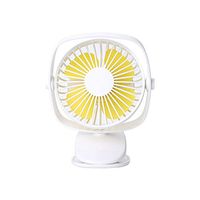Mini Desk Fan Quiet Electric,DUMean Mini Portable USB Rechargeable 360 Degree Rotating Clip on Mini Desk Fan Cooling Fan Travelling with Removable Base 3 Speeds - White
