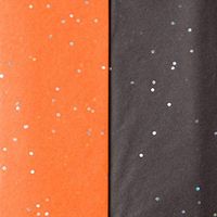 Halloween Gift Tissue Paper 8 Sheet Confettie Duo Orange Black