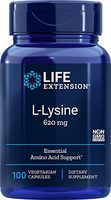 Life Extension L-Lysine 620 mg, 100 Vegetarian Caps