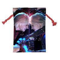 KEITH WRIGHT De-vil May-Cry 4 Wrap Bags Xmas Santa Claus Present Drawstring Bag Holiday Decorations Ornaments