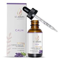 Le Jardin Naturals Hemp Oil – Calm | Pure Hemp Extract + Natural Lavender- for Pain Relief - Everyday Stress and Sleep Support - Improves Mood and Reduces Anxiety, (1000mg | 30ml) (Single Bottle)