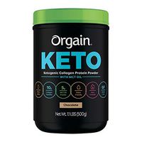 Orgain Keto Paleo Gluten Free Collagen Protein Powder with MCT Oil: Chocolate - 1.1 lbs