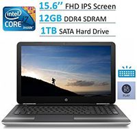 HP Pavilion 15.6" Full HD IPS (1920 x 1080) WLED-backlit Laptop, Intel Core i7-6500U, 12GB RAM, 1TB HDD, DVD +/- RW, B&O Play, Up to 9 hours Battery life, Backlit Keyboard, Windows 10